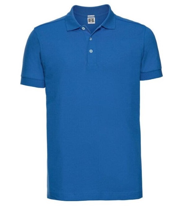 Russell Mens Fitted Stretch Polo